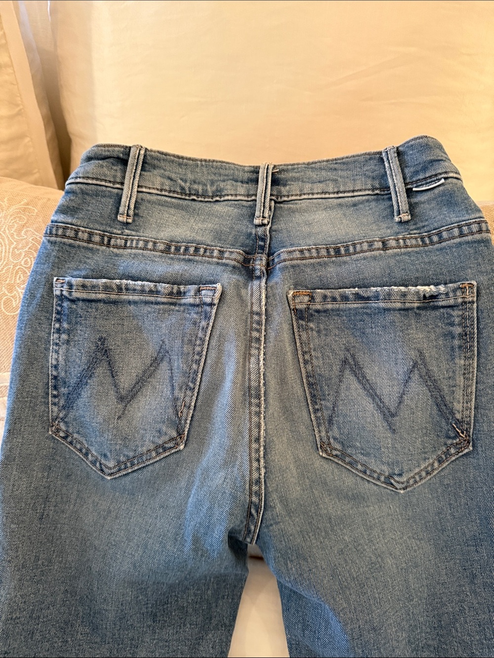 MOTHER size 24 The hustler ankle Blue Flare Jeans - Picture 6 of 6